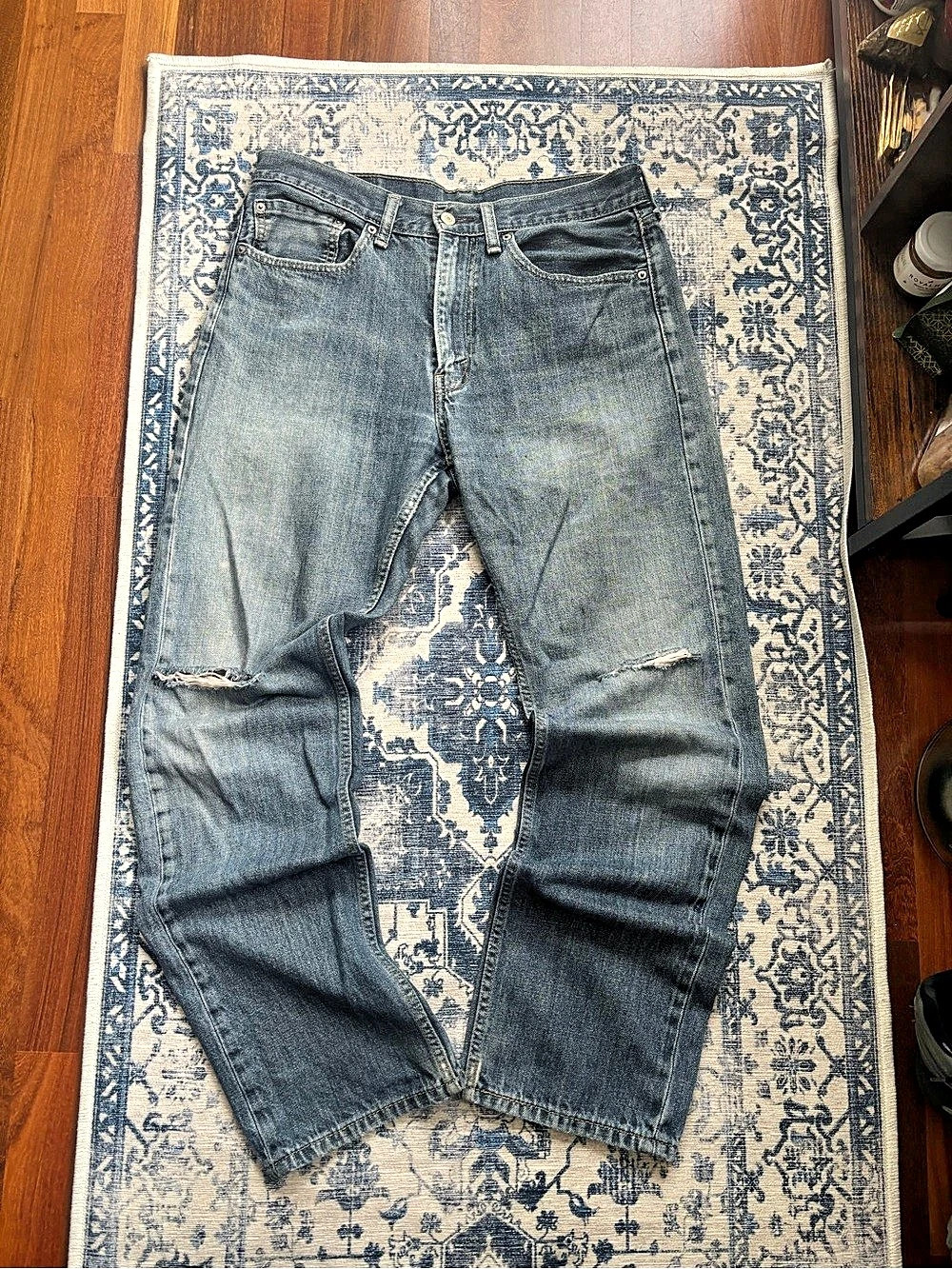 Levi's 505 Straight Leg Jeans Waist 34 Blue